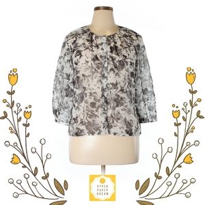 FINAL SALE Apt. 9 3/4 Sleeve Floral Blouse